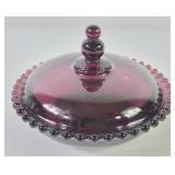 Imperial Candlewick Amethyst Butter Dish