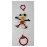 Celluloid Mickey Mouse Acrobat Pull Toy