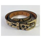 Genuine Python Snakeskin Leather Belt (38)