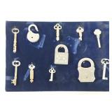 Antique Rugby Padlocks, Skeleton Keys +