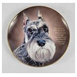 Eyes Of Love Schnauzer Danbury Mint Plate