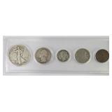 1934 United States 5-Coin Year Set