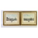 French Ports Calais & Rouen Engravings By Ozanne