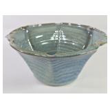 Scalloped Pottery Bowl By Dick Lehman- Goshen IN