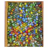 Cat's Eye Swirl & Luster Blue Marbles 5/8'