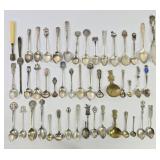 Antique Souvenir Spoons, Spreaders + (55)