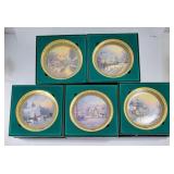 Kinkade Christmas Memories+ Collector Plates (5)