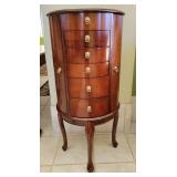 Half-Moon Wooden Jewelry Armoire