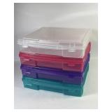 12x13 Inch Plastic Snap-Latch Hobby Storage Bins