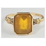10k Gold Antique Citrine Ring (Sz. 6)