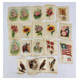 Antique Tobacco Silk Mini Flags (19)