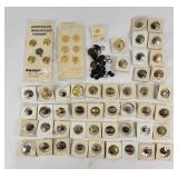 Civil War, WWI+ Military Buttons (Approx 60)