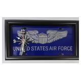 Custom United States Air Force License Plate Clock