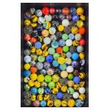 Bumblebee, Cat's Eyes, Swirl, Iridescent Marbles