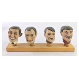 Achatit Bottle Stoppers Stalin, Hitler & Clark