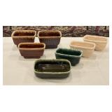 Hull Pottery Drip Glaze Planters (7)