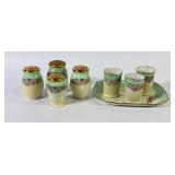 1922 Hand Painted Bavarian S&P Shakers +