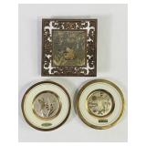 Art Of Chokin Japan 24K Gold Edge Pin Plates +