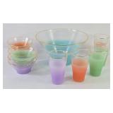 MCM Blendo Multi-colored Glassware Set