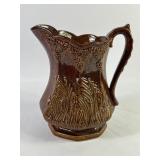 Antique Bennington Harvest Stoneware Pitcher