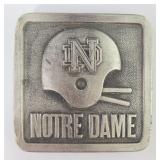 Notre Dame Pewter Belt Buckle