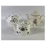 Hand Painted Radfords + China Tea Pots (3)
