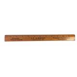 J.P. ALBRIGHT Bicycles Mishawaka IN Wood Ruler