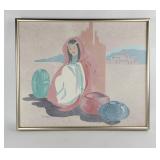 Southwestern Scene Canvas Print By Krasti