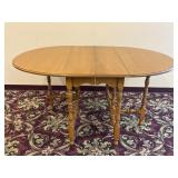 Antique Gate Leg Drop Leaf Dining Table