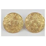14k Celtic-Style Scroll Earrings
