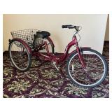 Schwinn Meridian Maroon Adult Tricycle