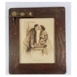 'Say When' Framed Litho By Howitt (1909)