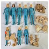1965 Marx Co. Jane & Josie West Action Figures +