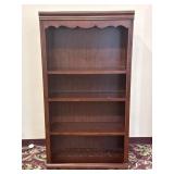 Traditional Wooden 4-Tier Bookshelf