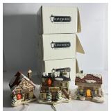 Hummel Lighted Christmas Village Buildings (3)