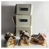 Hummel Lighted Christmas Village Buildings (3)