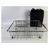 Weber Grill Cover & Stainless Dish Drying Rack