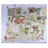 Antique Christmas Greeting Cards (Approx 50)