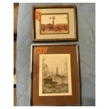 LOT OF 2 WINDMILL PICTURES