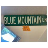 BLUE MOUNTAIN SIGN
