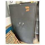 METAL STORAGE CABINET- 52"X30"X26.5"