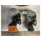 AFRICAN STONE FIGURINES, X2