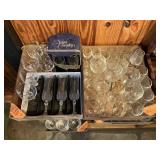 WINE GLASSES + FLUTES X2