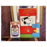 AUNT JANES PRESERVES-METAL SIGN-SNOOPY POSTER X2