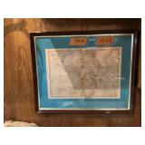 FRAMED MAP OF AFRICA