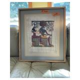 EGYPTIAN PAINTING-TOMB OF NEFERTARI 21"X24"