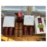 GEVALIA THERMOS, 4 MUGS, GROUND COFFEE LOT