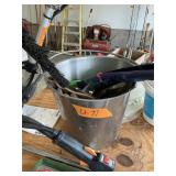 STAINLESS BUCKETS, ICE SCRAPER, GLOVES