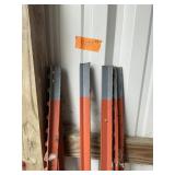 LOT OF 5 5 FT STEEL POSTS