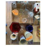 2 BOXES VASES, BOTTLE VASES